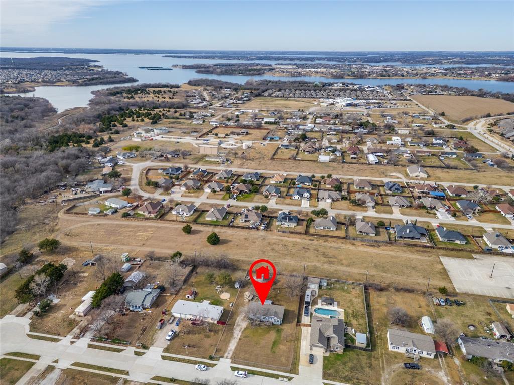 an aerial view of a beach