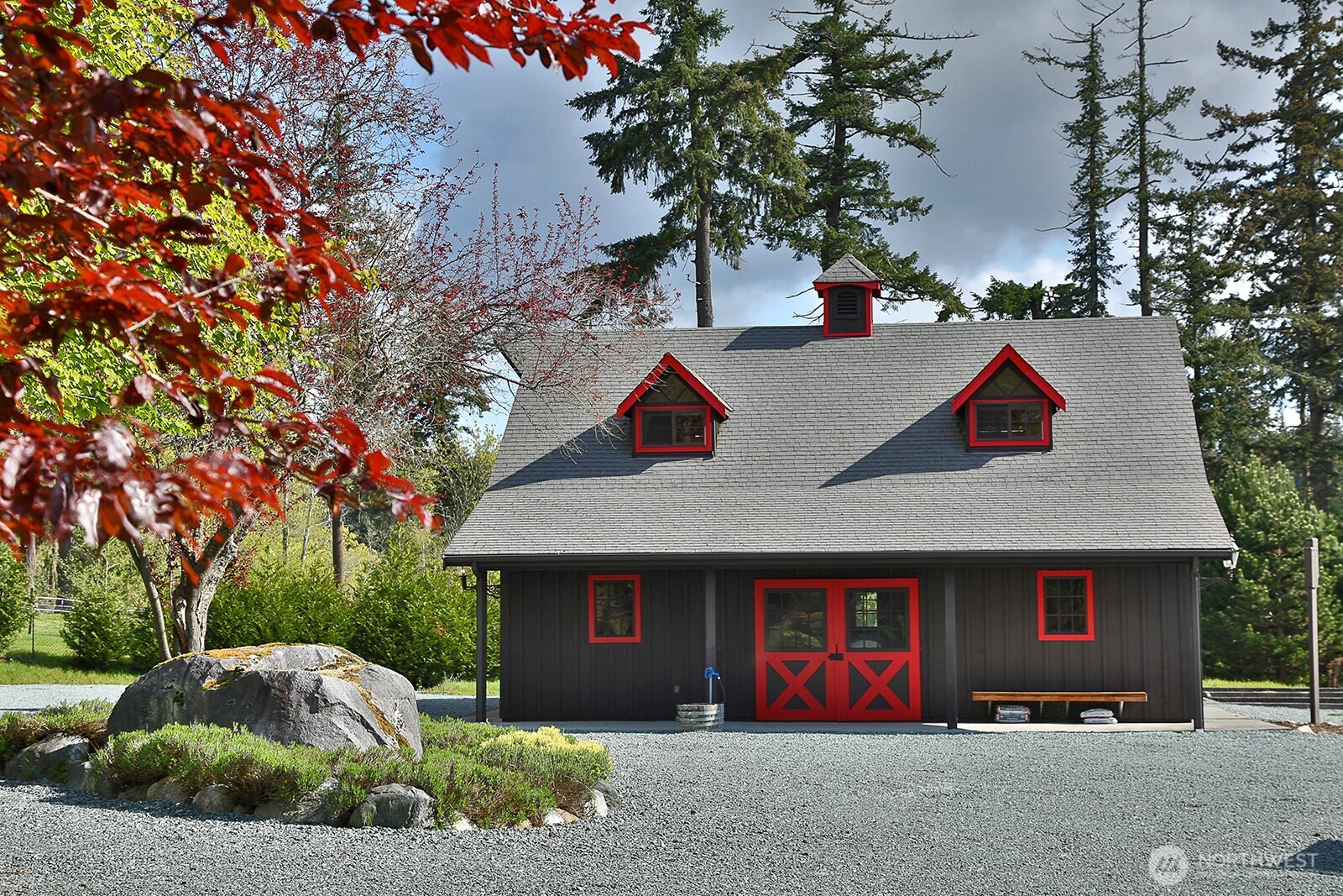 5741 Crow Haven Road Langley, WA 98260 - Photo 16 of 40 a front view of a house with garden