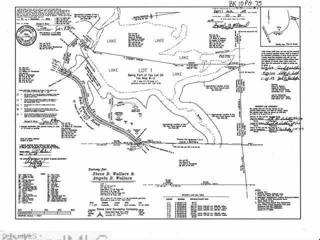 445 Bell Branch Road Mocksville, NC 27028 - Photo 2 of 15 Land. 445 Bell Branch Survey, Lot 1