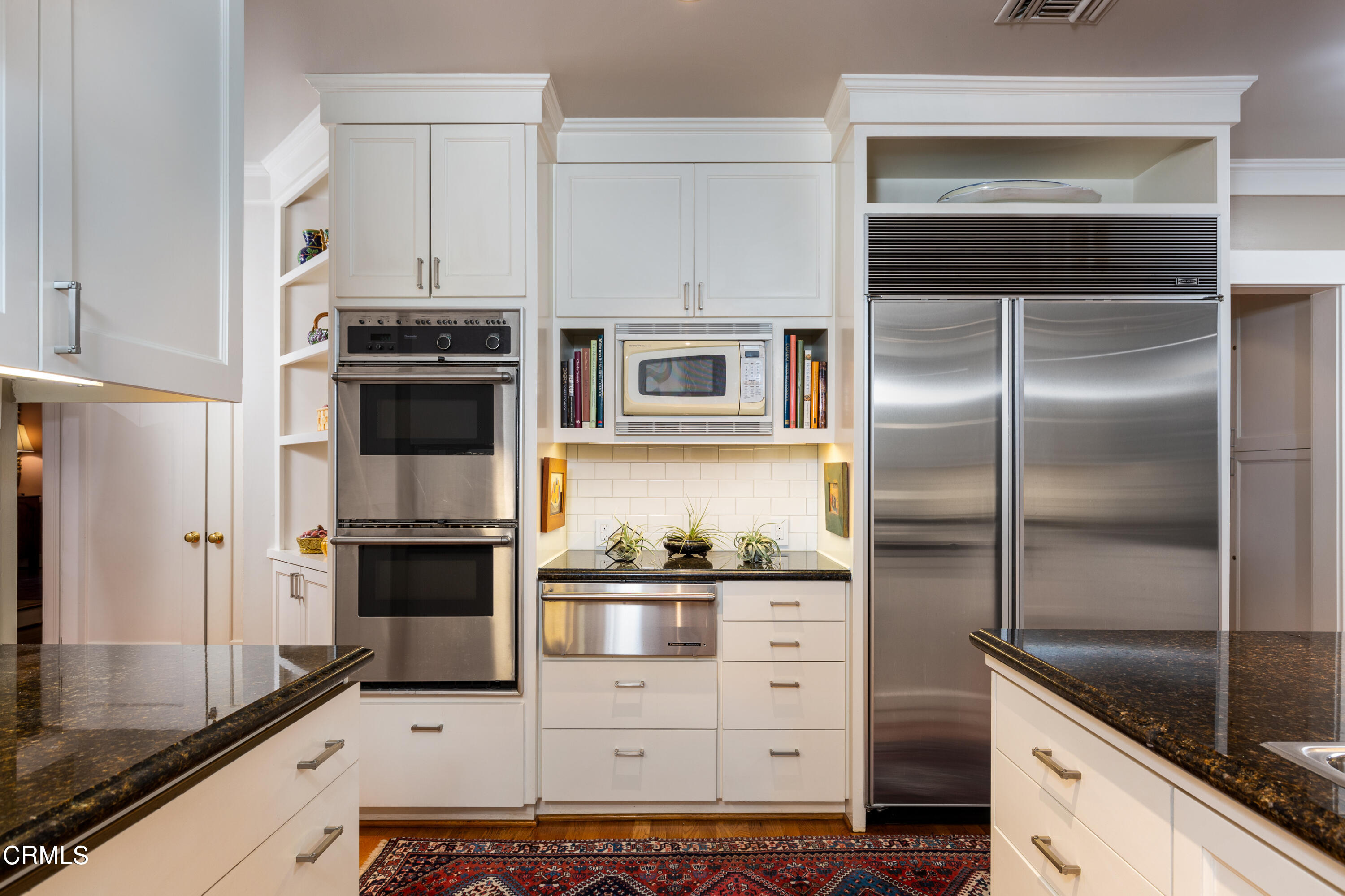 470 Bradford Street Pasadena, CA 91105 - Photo 15 of 75 a kitchen with granite countertop a refrigerator and a stove