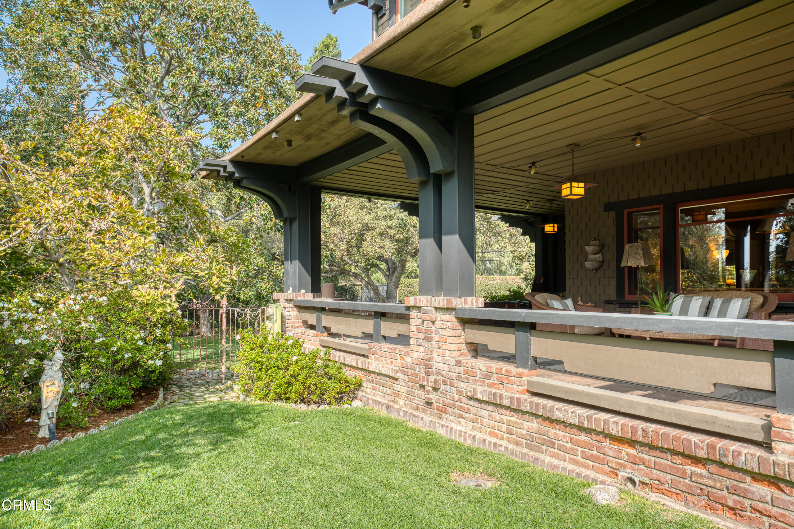 470 Bradford Street Pasadena, CA 91105 - Photo 44 of 75 a view of two chairs and table in patio next to a yard