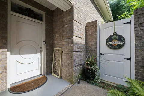 a view of a door of the house