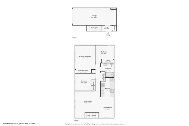 $209,000 | 408 Farmingdale Circle, Unit 408, Vernon Hills, IL 60061
