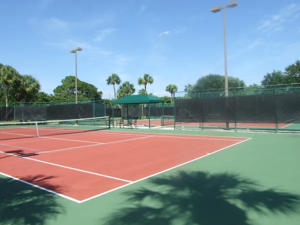 a view of a tennis court