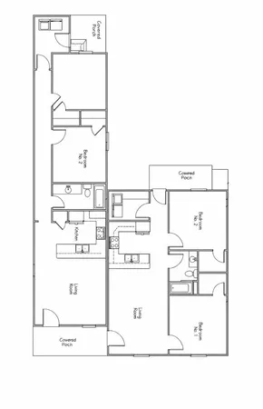 a black and white photo of a living room