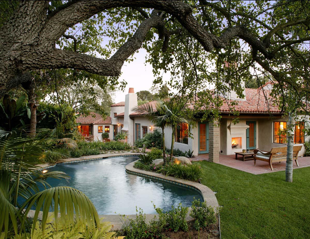 797 Hot Springs Road Montecito, CA 93108 - Photo 1 of 7 a view of house with swimming pool and outdoor seating
