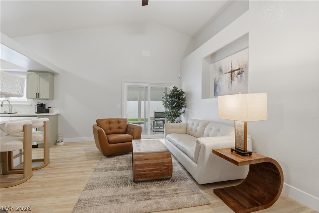 239 Highgate Street Henderson, NV 89074 - Photo 27 of 44 Step inside to find soaring ceilings, elegant new flooring, new baseboards, fresh paint, new shutters, & custom designer fixtures.