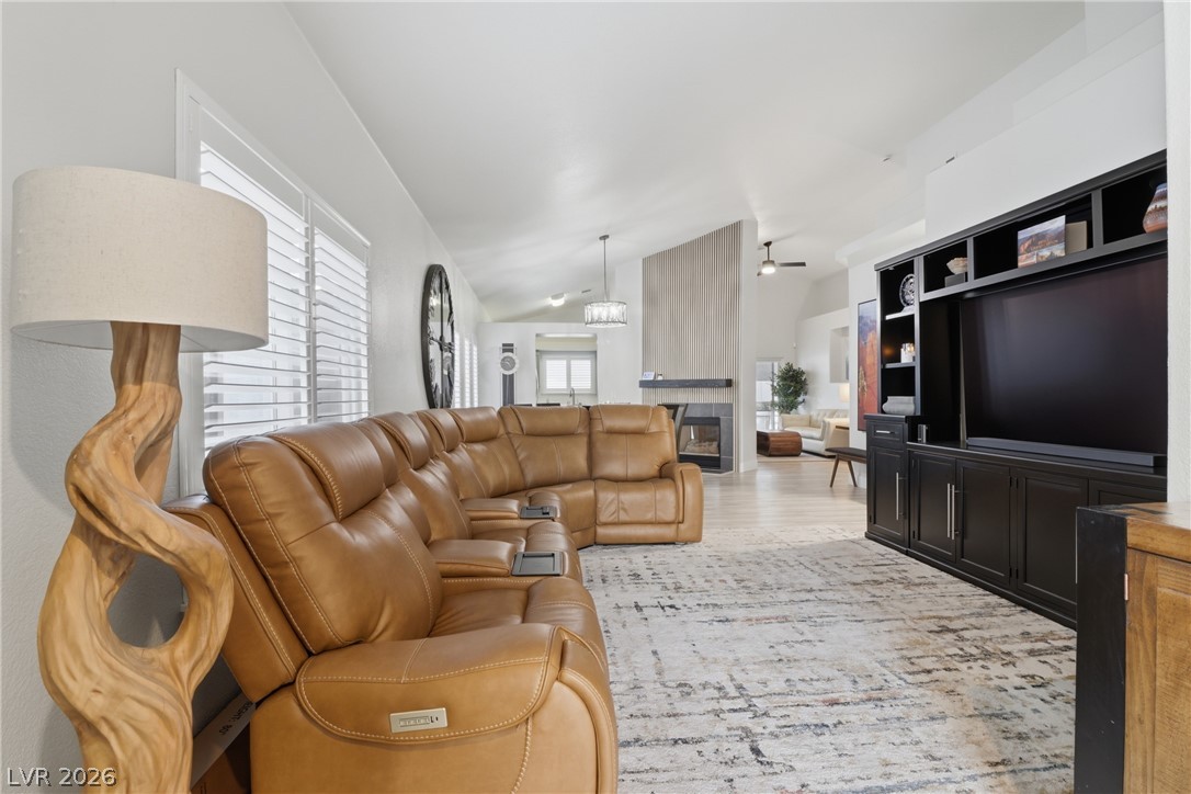 239 Highgate Street Henderson, NV 89074 - Photo 7 of 44 Step inside to find soaring ceilings, elegant new flooring, new baseboards, fresh paint, new shutters, & custom designer fixtures.