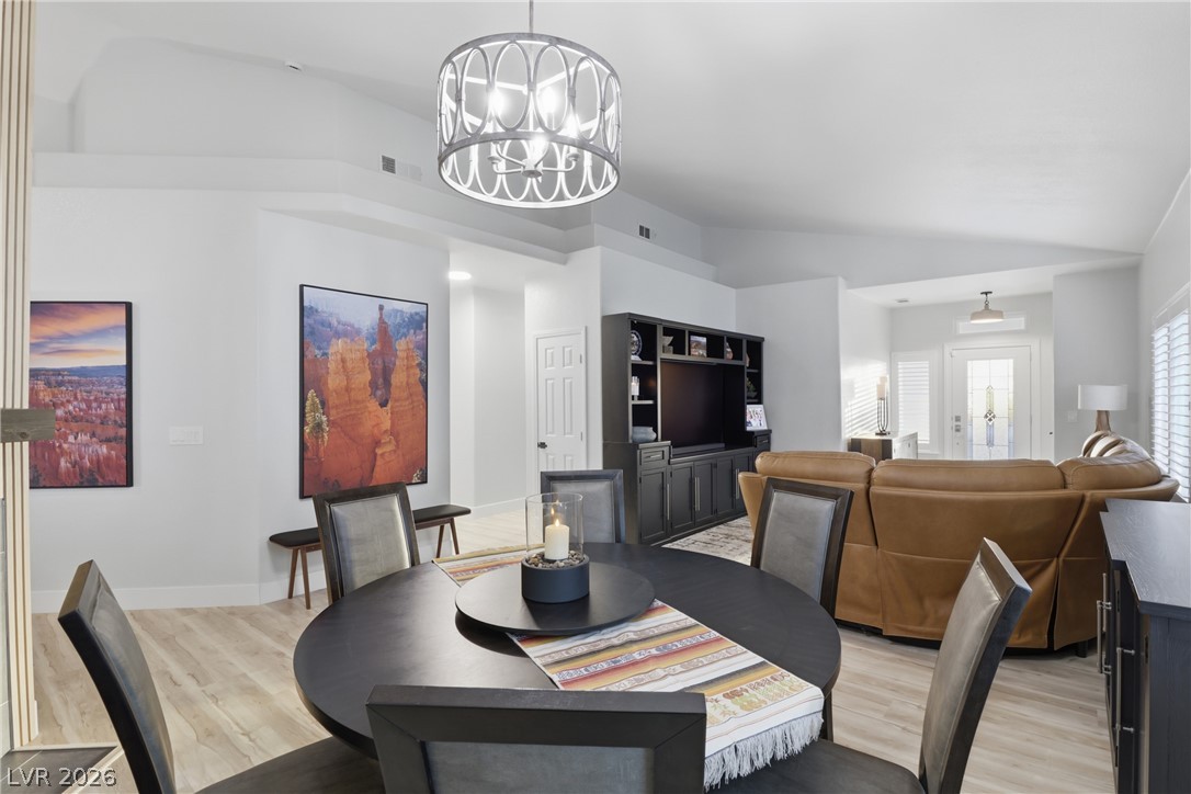 239 Highgate Street Henderson, NV 89074 - Photo 8 of 44 Step inside to find soaring ceilings, elegant new flooring, new baseboards, fresh paint, new shutters, & custom designer fixtures.