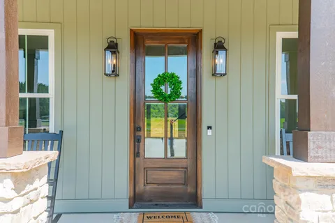 a view of front door