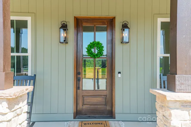 a view of front door