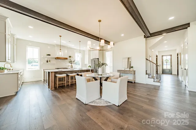 a view of kitchen with breakfast area
