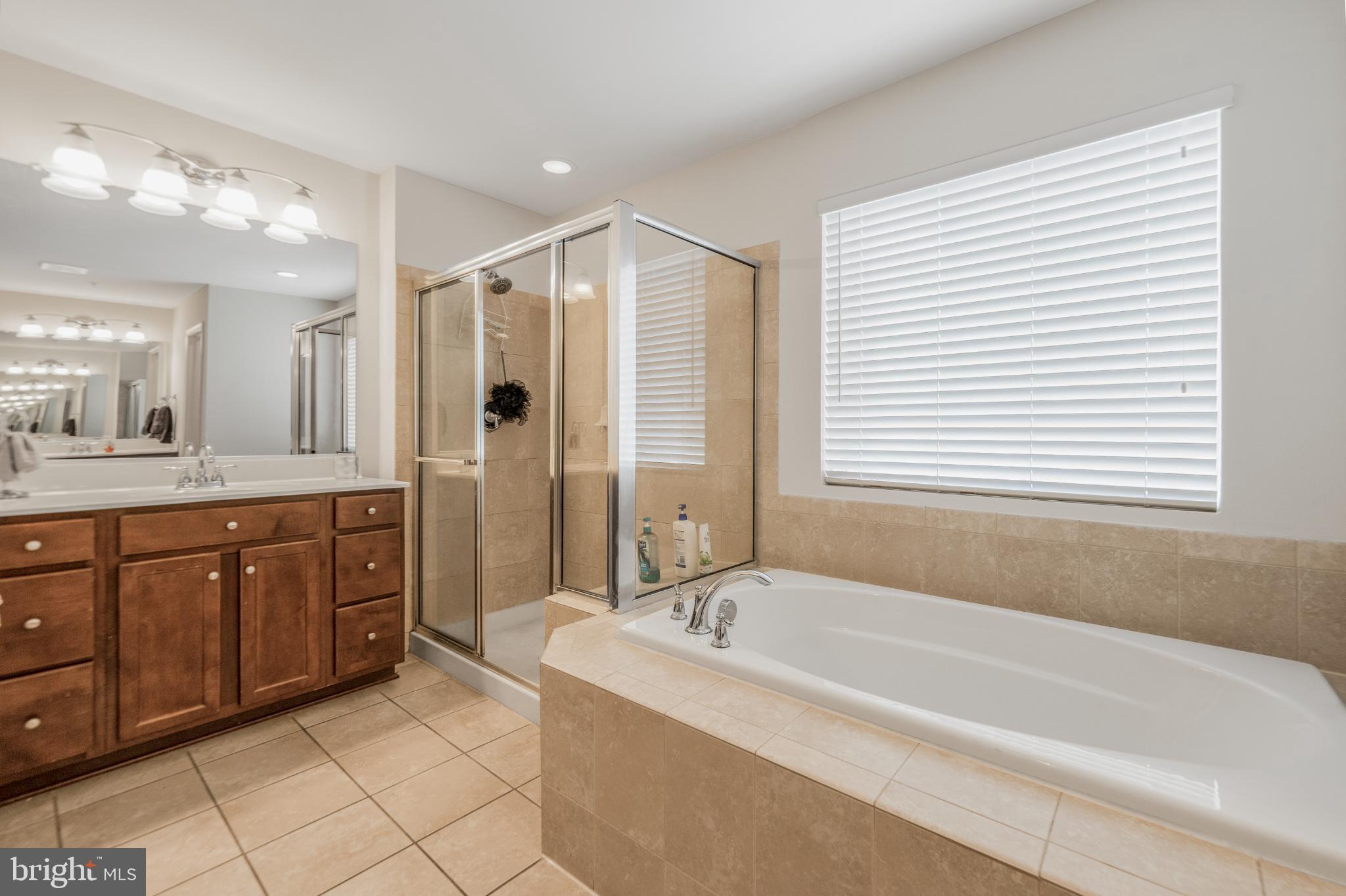 9709 Traver Street Bowie, MD 20721 - Photo 26 of 48 Elegant main bathroom with modern amenities.