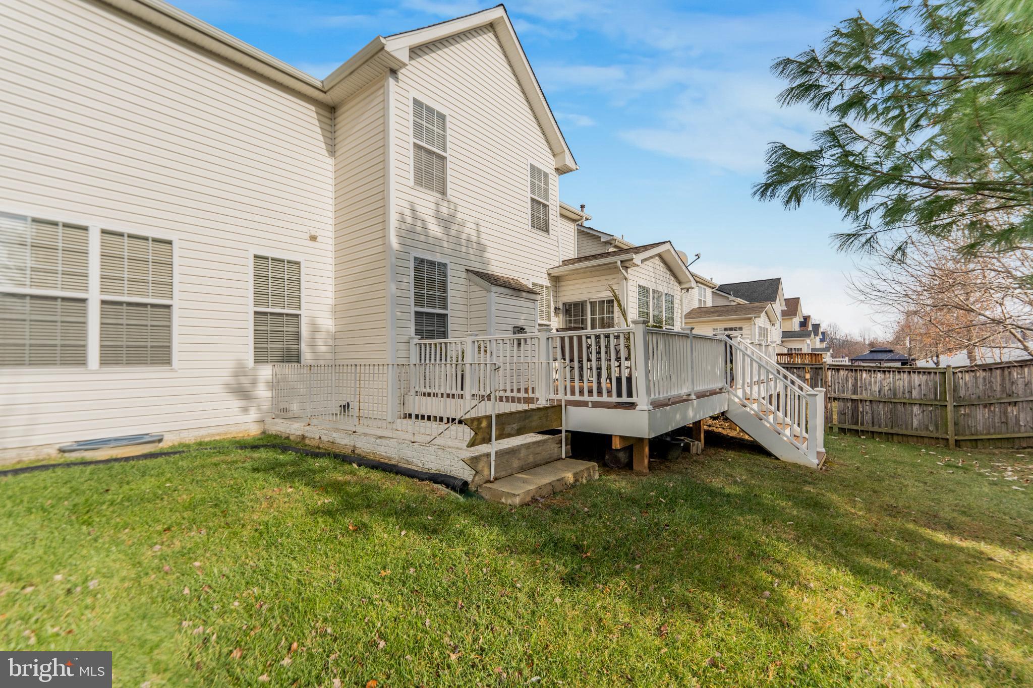 9709 Traver Street Bowie, MD 20721 - Photo 48 of 48 Charming backyard with spacious deck area.