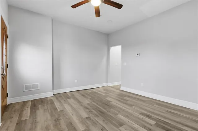 wooden floor in an empty room