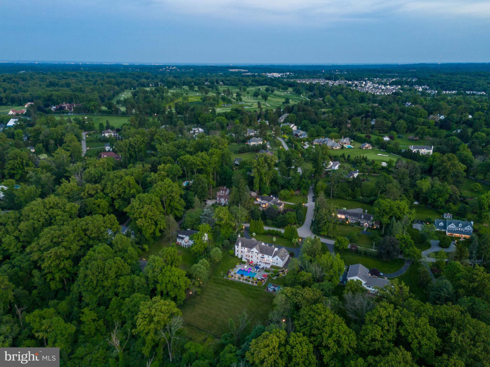 647 Andover Road Newtown Square, PA 19073 - Photo 76 of 86 Aerial Views with Aronimink Country Club