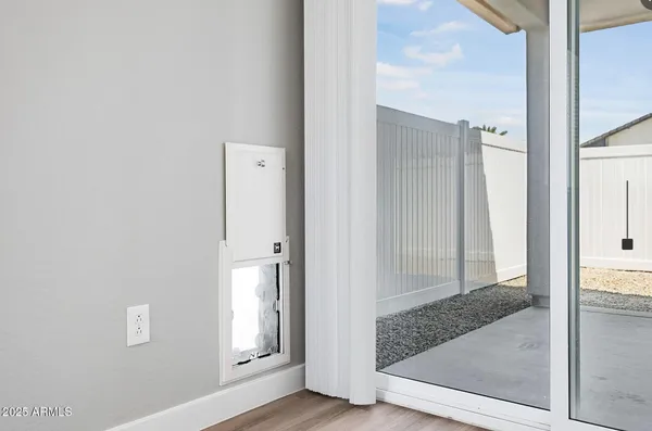 a view of front door