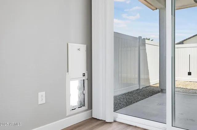 a view of front door