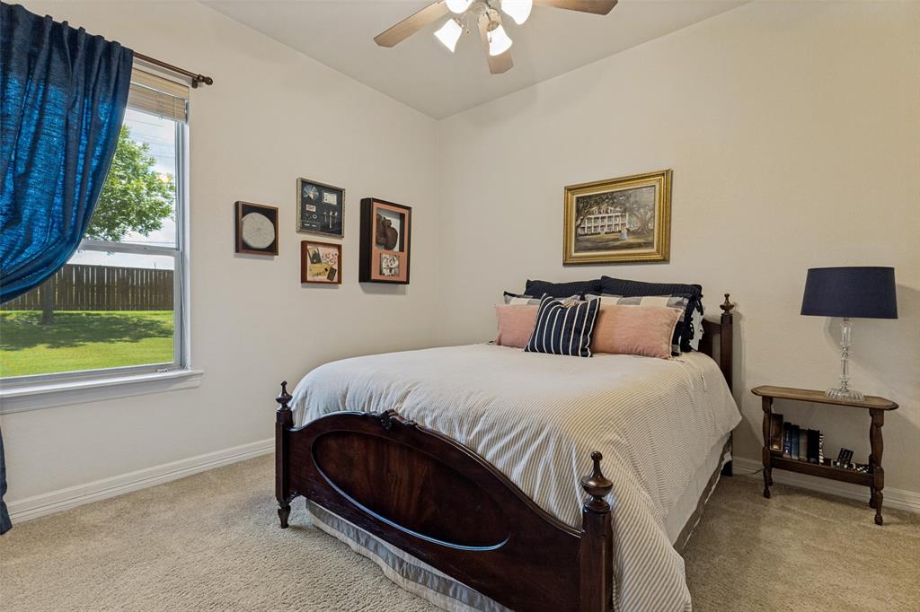 229 Arbor Lane Haslet, TX 76052 - Photo 17 of 34 Bright room featuring neutral wall paint, light-toned carpeting, and a window with a backyard view