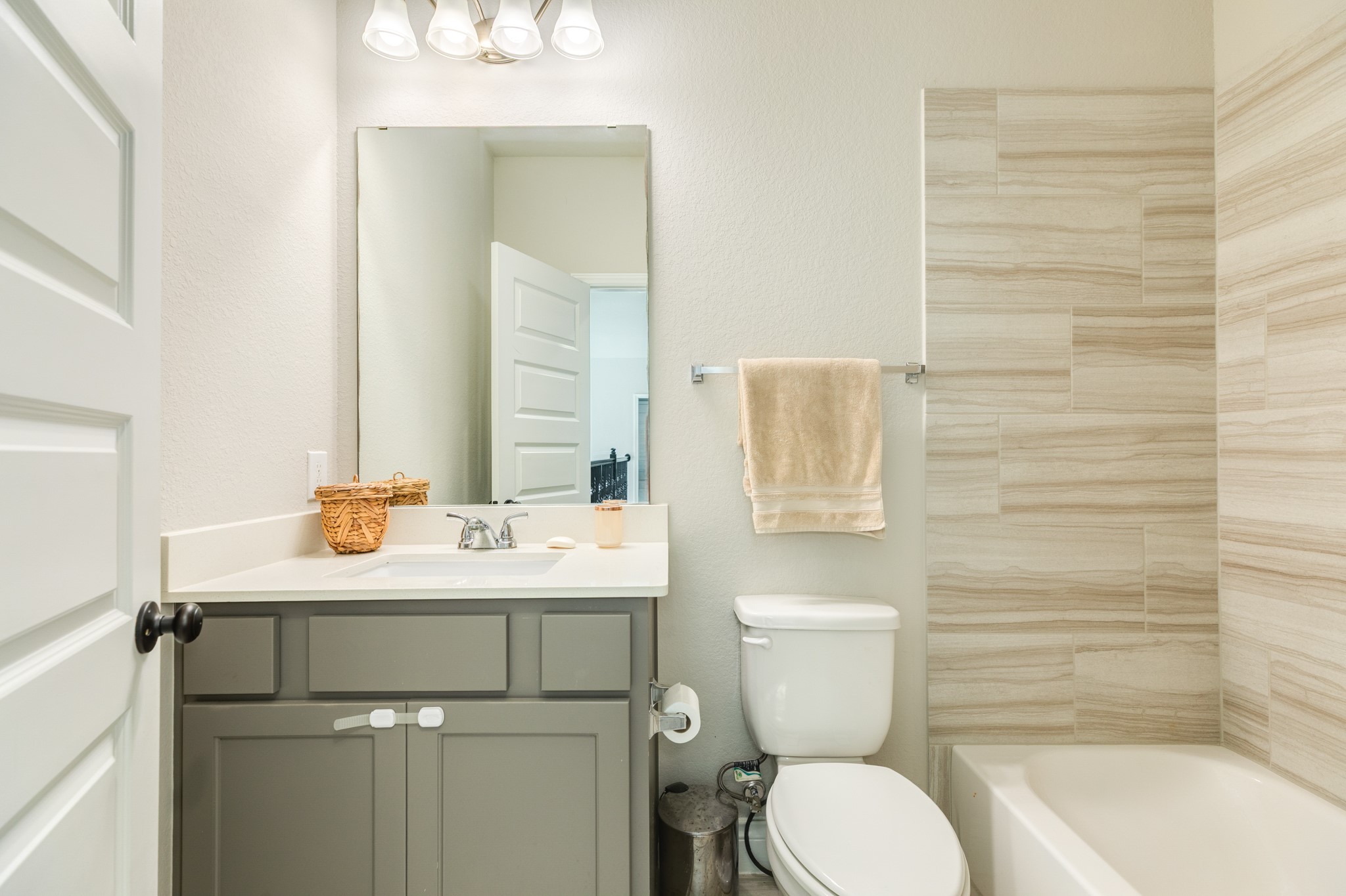 3706 Arpa Street Rosharon, TX 77583 - Photo 24 of 50 a bathroom with a sink toilet and shower