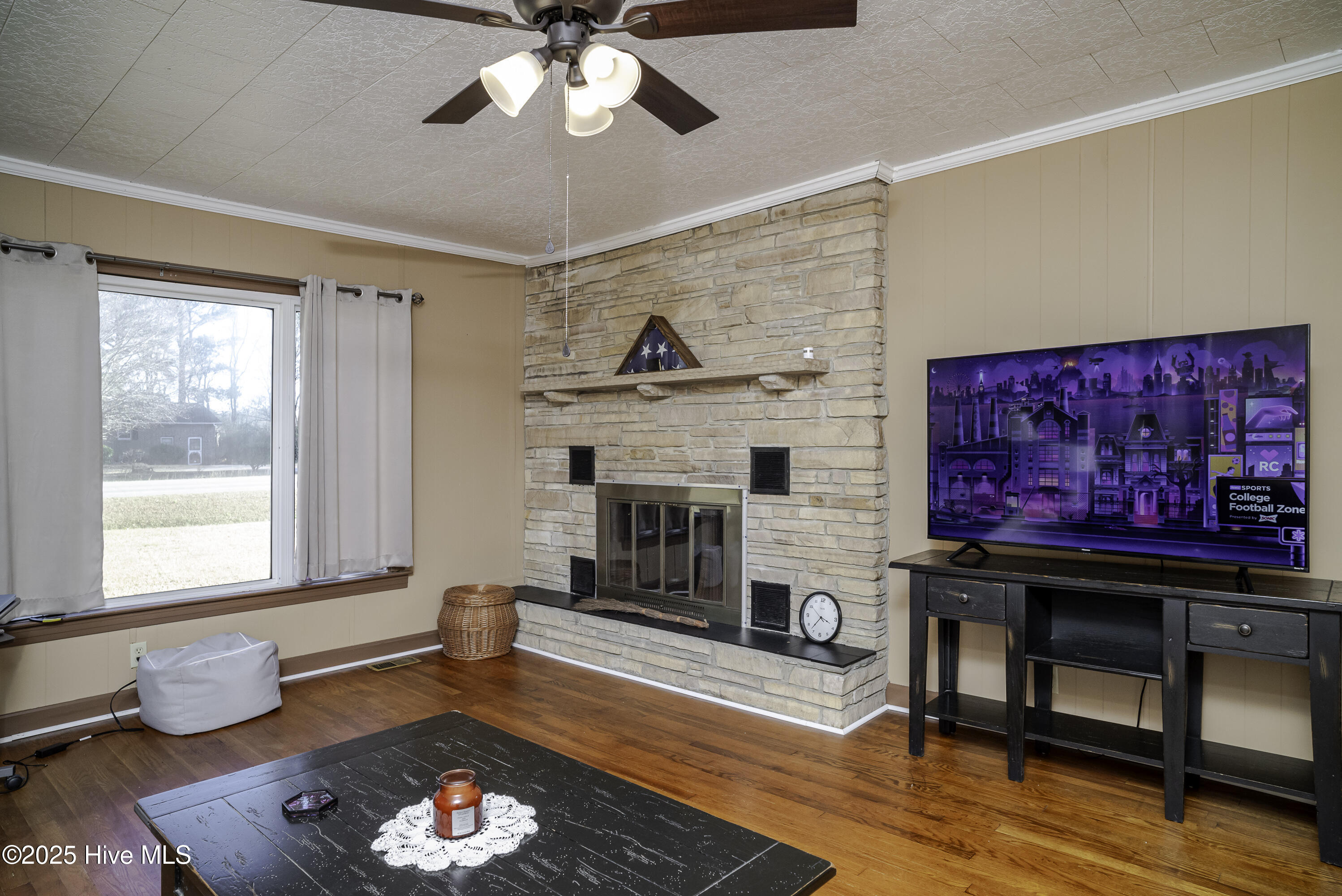 163 Mackey's Road Plymouth, NC 27962 - Photo 2 of 18 Living room with fireplace