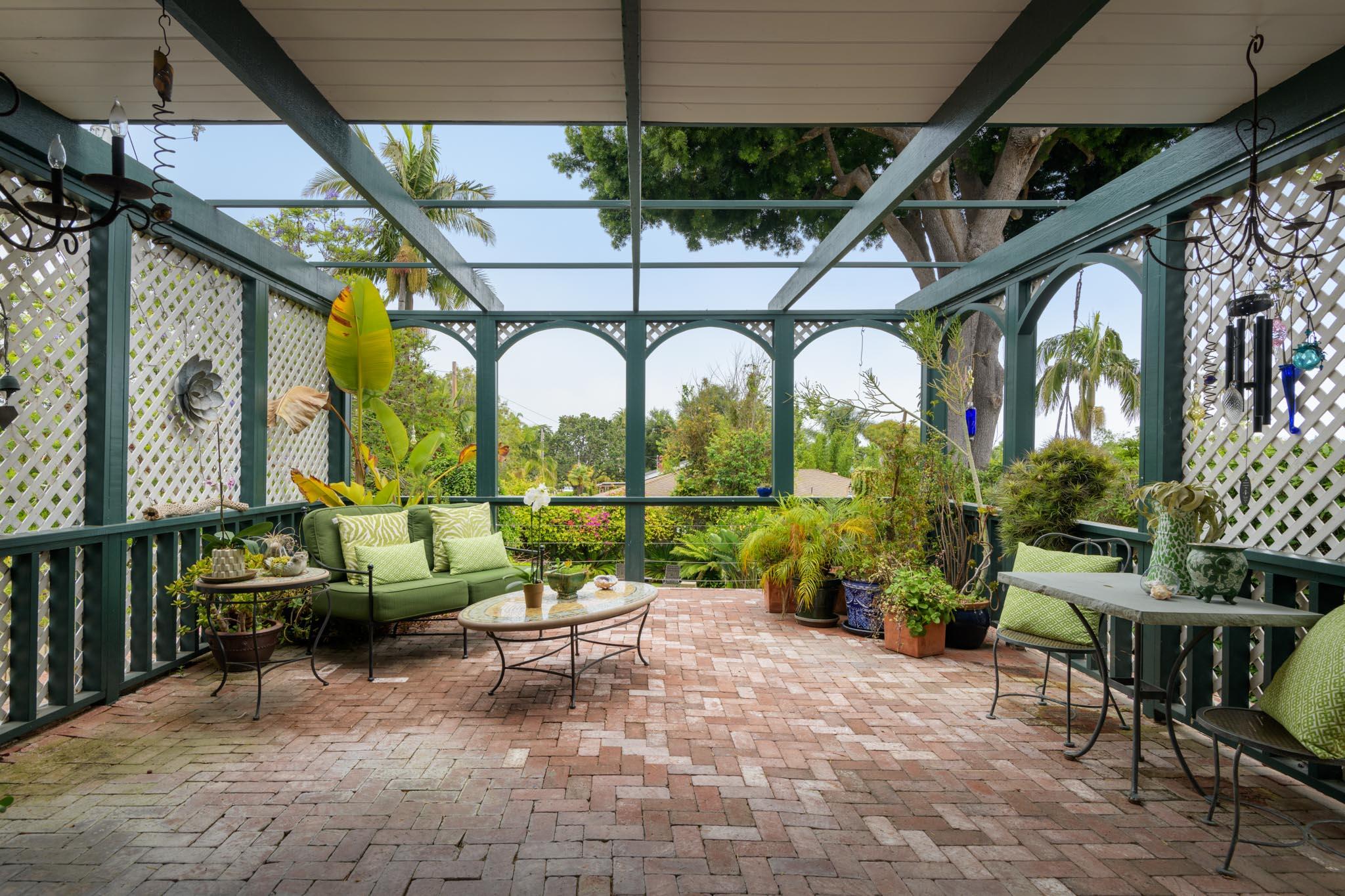 1833 Santa Barbara Street Santa Barbara, CA 93101 - Photo 9 of 35 a view of swimming pool with outdoor seating and plants