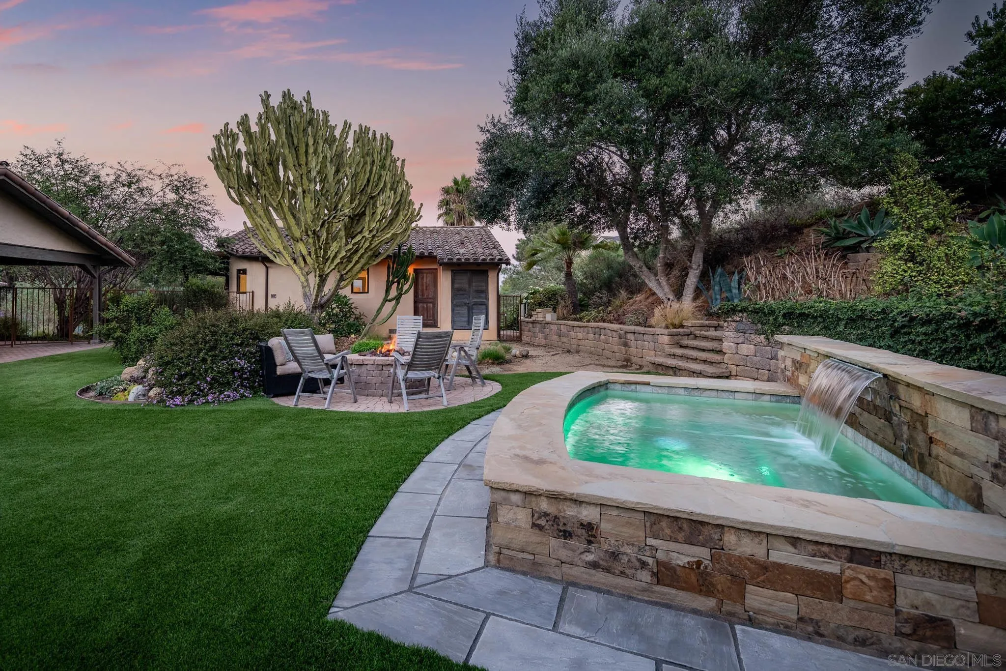 1243 Crest Drive Encinitas, CA 92024 - Photo 25 of 47 a garden view with a seating space