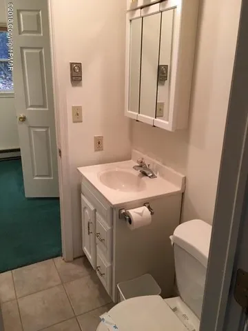 a bathroom with a sink and a toilet