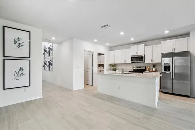 a view of a room with empty racks