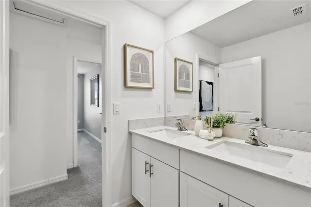 a view of a swimming pool and lake