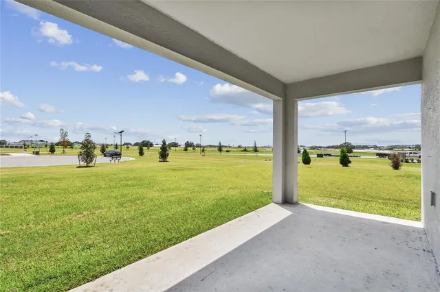a view of a swimming pool and lake view