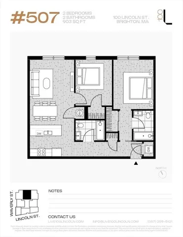 $879,000 | 100 Lincoln Street, Unit 507, Boston, MA 02135