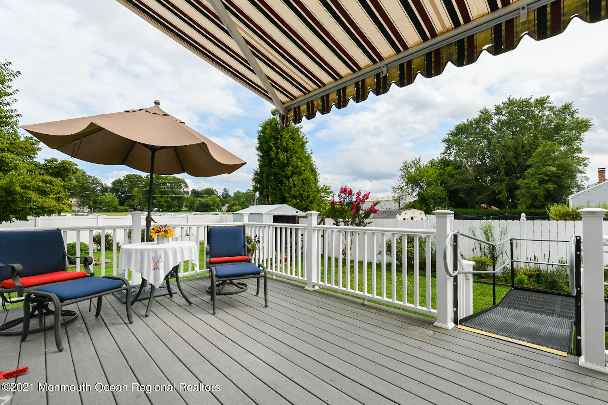 5 Phyllis Road West Orange, NJ 07052 - Photo 17 of 18 a view of deck with furniture and umbrella