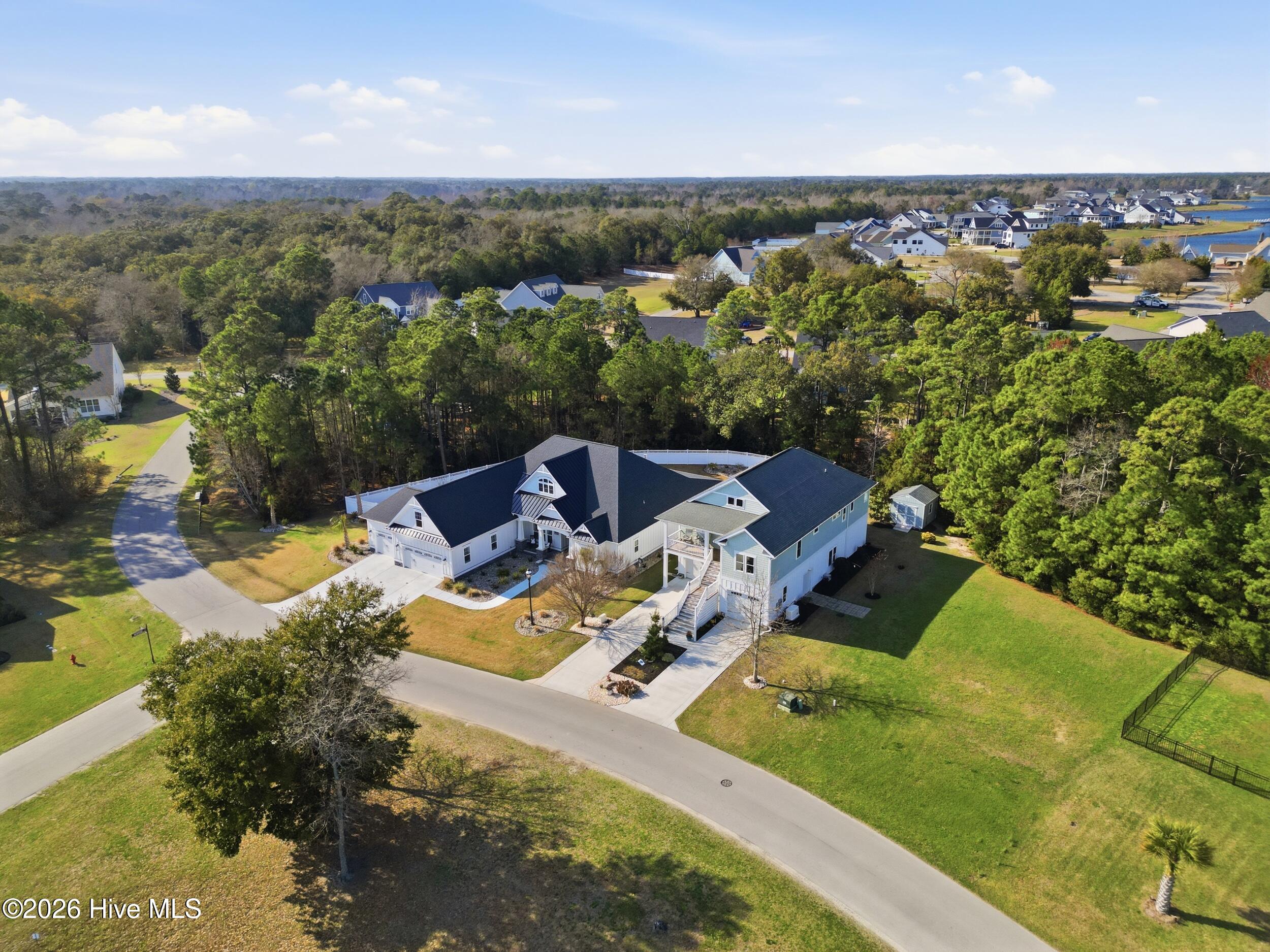 131 Everett Park Trail Holly Ridge, NC 28445 - Photo 98 of 120 91_front right aerial far