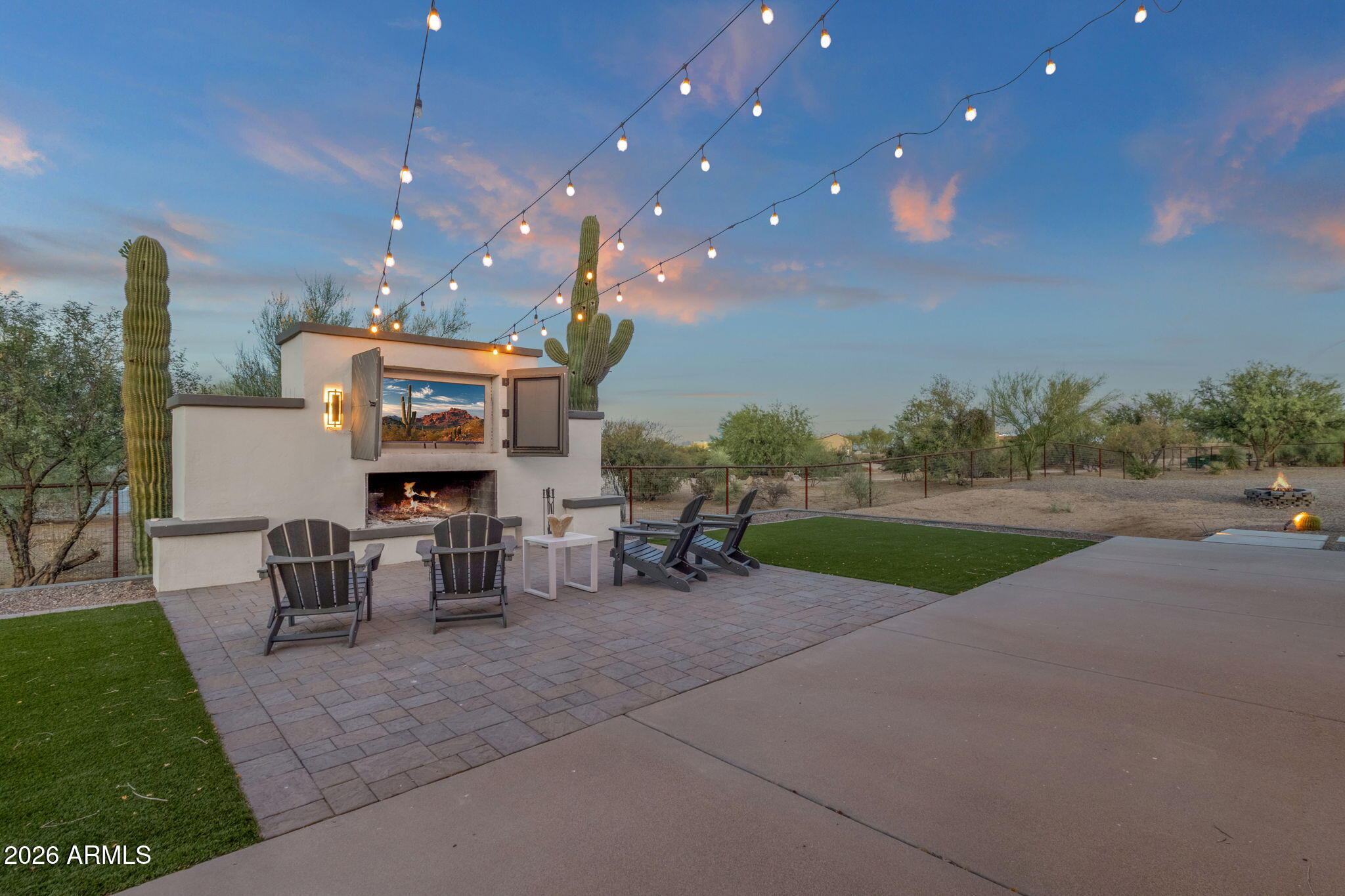 14604 East Peak View Road Scottsdale, AZ 85262 - Photo 32 of 55 a view of a lobby with furniture and a yard
