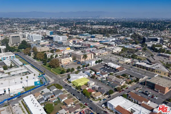 an aerial view of a city