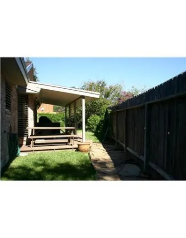 a view of outdoor space with garden