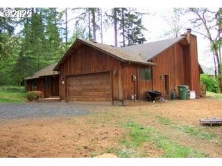 a backyard of a house
