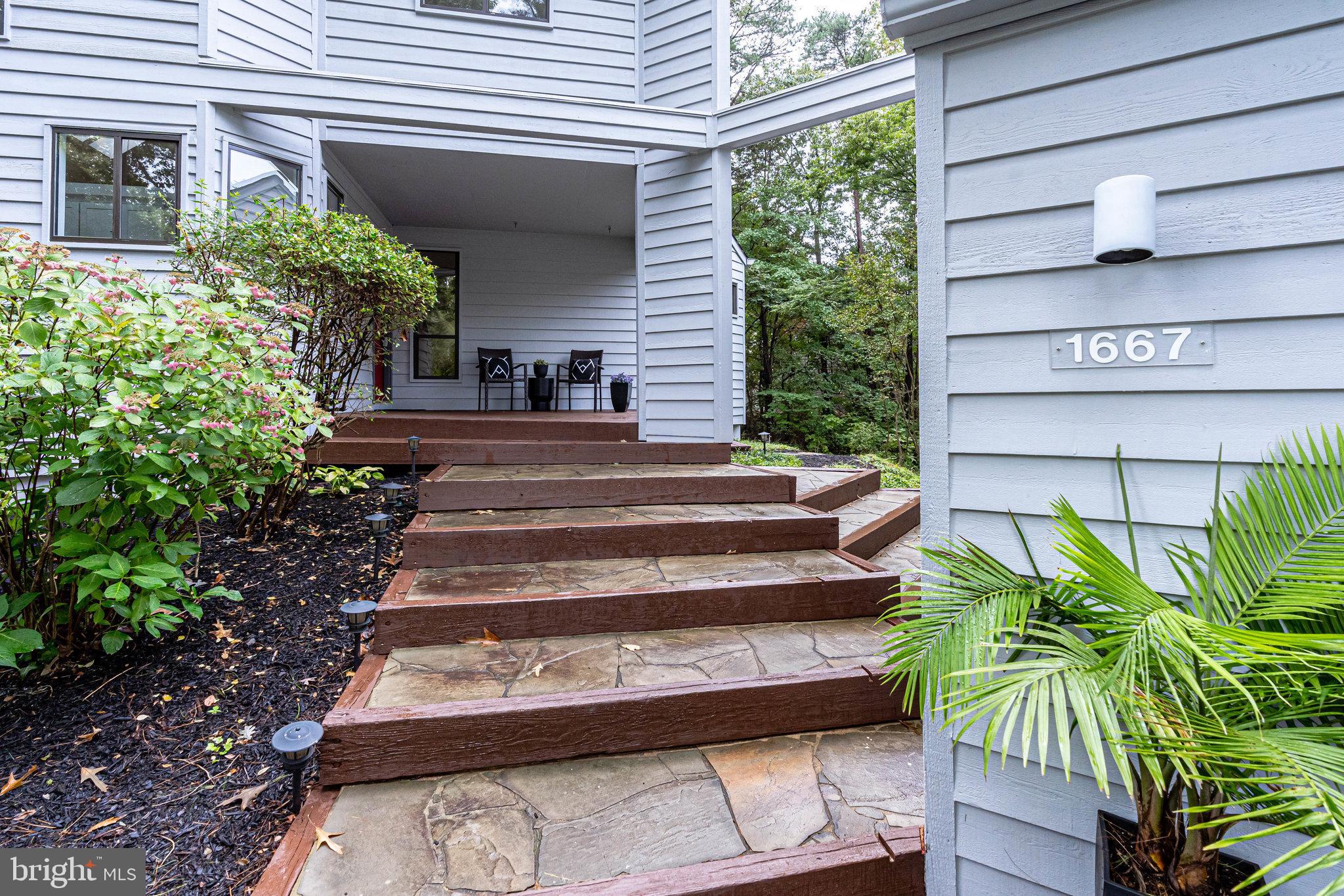 1667 Cedar Hollow Way Reston, VA 20194 - Photo 3 of 28 Slate steps leading to front door...
