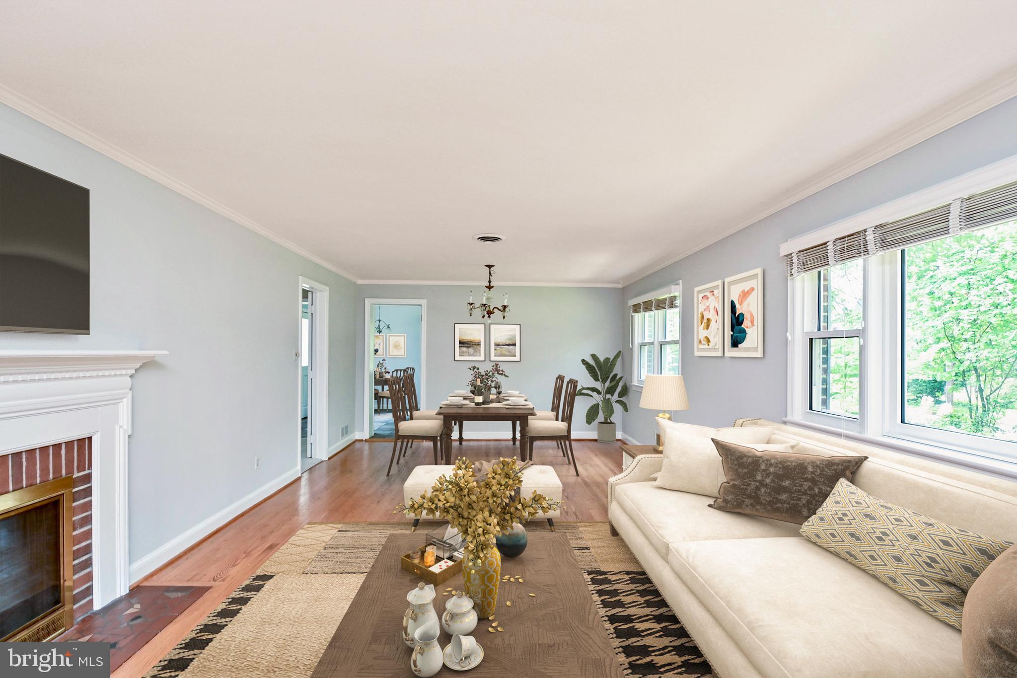 802 Ridge Place Falls Church, VA 22046 - Photo 7 of 59 Living room is virtually staged