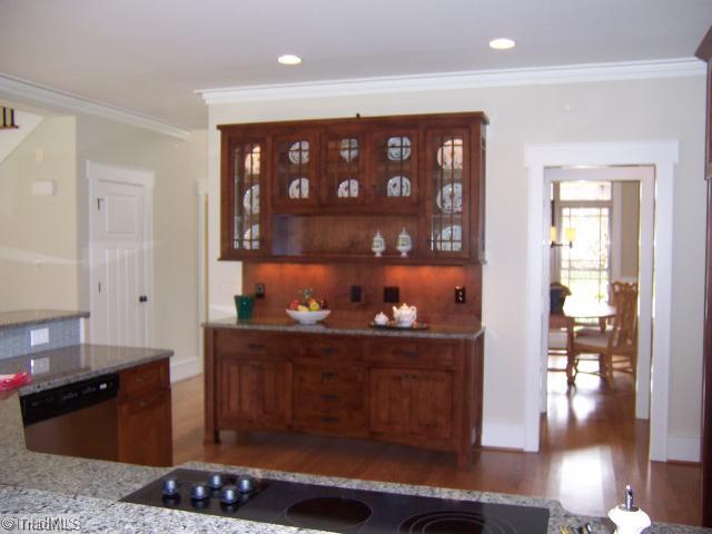 Kitchen. Custom Buffet in Arts and Craft style located in Kitchen