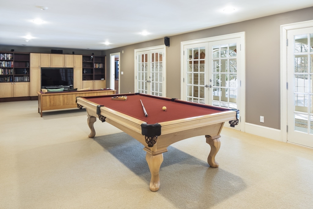 43 Oak Hill Road Harvard, MA 01451 - Photo 32 of 42 a room with pool table and a flat screen tv