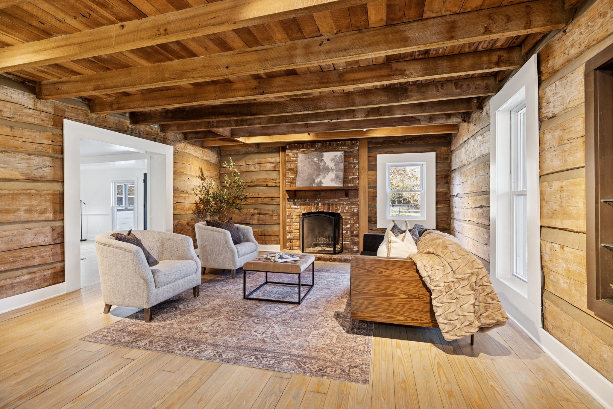 5467 Pinewood Road Franklin, TN 37064 - Photo 11 of 98 a living room with furniture and a fireplace