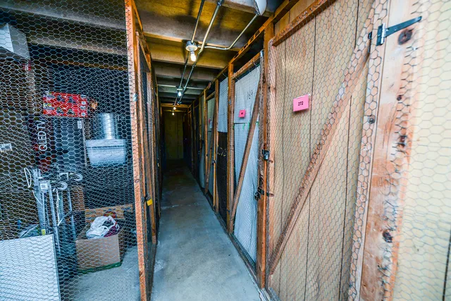 a view of elevator with hallway