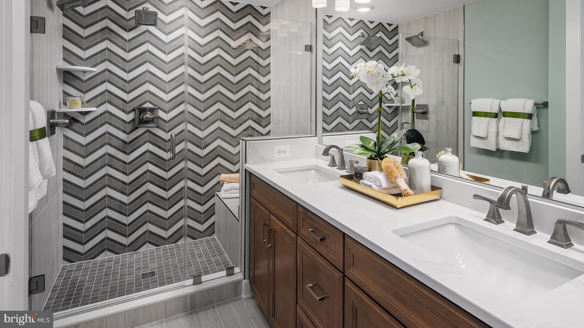 Tbb Cloongee Terrace, Unit ROSSLYN Sterling, VA 20166 - Photo 9 of 14 a bathroom with a sink and a mirror