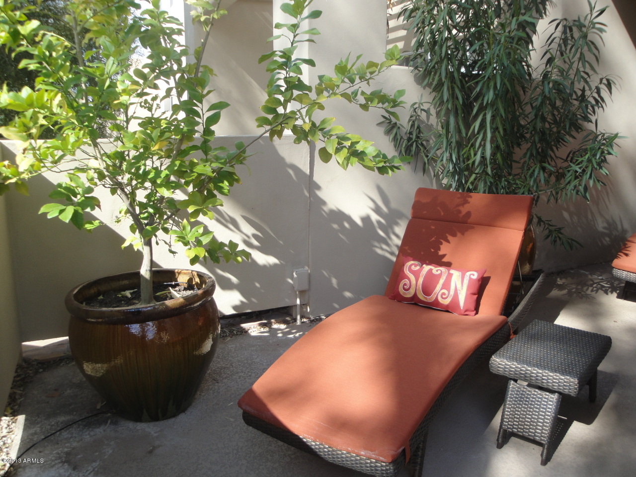 7710 East Gainey Ranch Road, Unit 124 Scottsdale, AZ 85258 - Photo 8 of 60 SIDE PATIO OFF MASTER