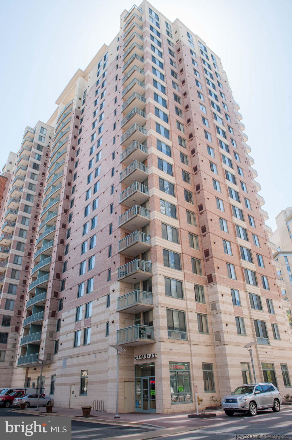 a view of a tall building