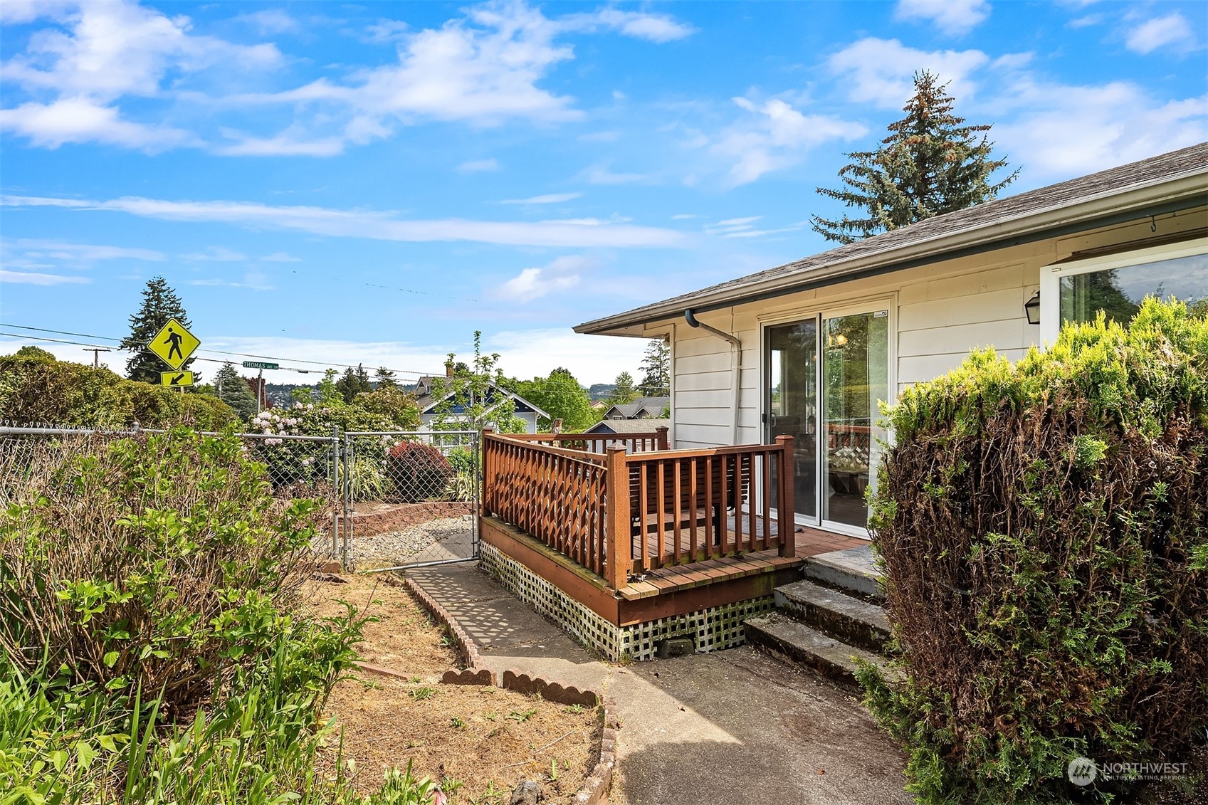 201 Thomas Avenue Southwest Renton, WA 98057 - Photo 38 of 38 a view of a porch with furniture and a yard