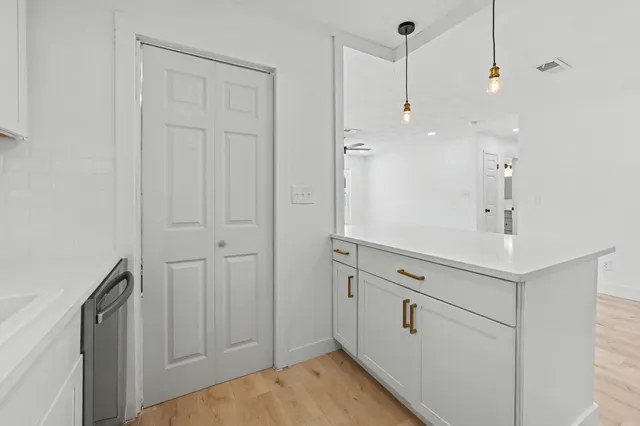 wooden floor in a room