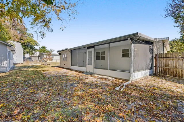 a bathroom with a glass door